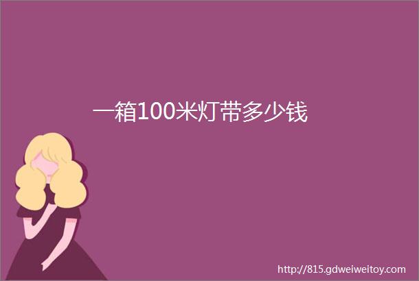 一箱100米灯带多少钱